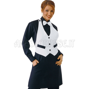 ISACCO GARCON BIANCO/NERO 100 % POLYESTER