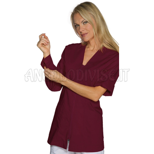 ISACCO CASACCA BENIDORM BORDEAUX 65% POLYESTER  35% COTTON