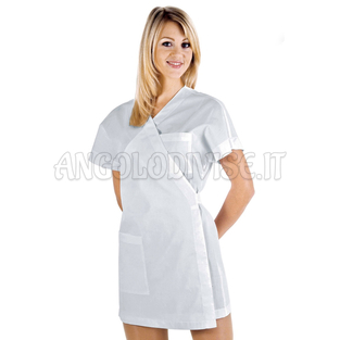 ISACCO KIMONO BIANCO 65% POLYESTER  35% COTTON