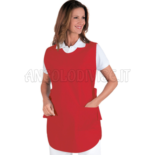 ISACCO PONCHO ROSSO 65% POLYESTER  35% COTTON