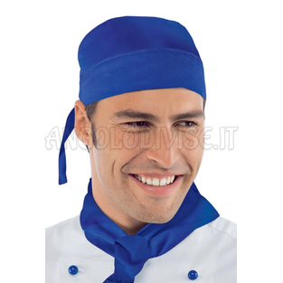 ISACCO BANDANA BLU CINA 65% POLYESTER  35% COTTON