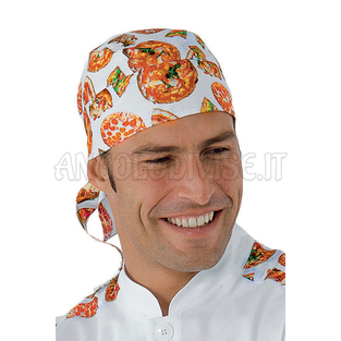 ISACCO BANDANA PIZZA 100 % COTTON