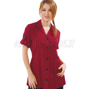 ISACCO CASACCA ODESSA VERMIGLIO 65% POLYESTER  35% COTTON