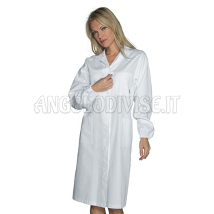 ISACCO CAMICE DONNA ANTINFORTUNISTICO BIANCO 100 % COTTON