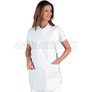 ISACCO PONCHO BIANCO 100 % COTTON