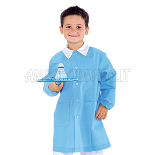 ISACCO GREMBIULINO POLLICINO AZZURRO 65% POLYESTER  35% COTTON