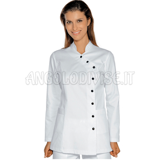 ISACCO CASACCA NIZZA BIANCO 65% POLYESTER  35% COTTON
