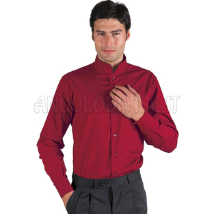 ISACCO CAMICIA UNISEX DUBLINO VERMIGLIO 65% POLYESTER  35% COTTON