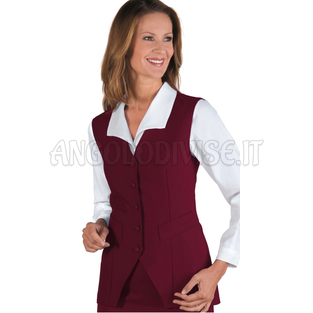 ISACCO GILET DONNA BORDEAUX 100 % POLYESTER