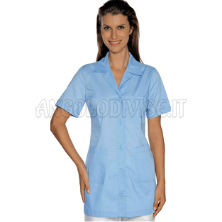 ISACCO CASACCA MARBELLA M/M AZZURRO 65% POLYESTER  35% COTTON