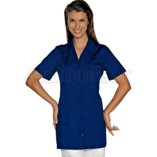 ISACCO CASACCA MARBELLA M/M BLU 65% POLYESTER  35% COTTON