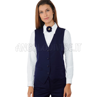 ISACCO GILET UNISEX BLU 100 % POLYESTER