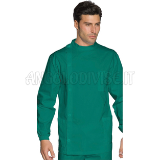 ISACCO CASACCA DENTISTA VERDE 100 % COTTON