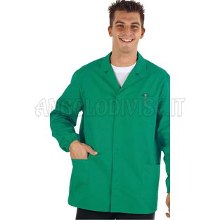 ISACCO GIACCA SPORT VERDE 65% POLYESTER  35% COTTON