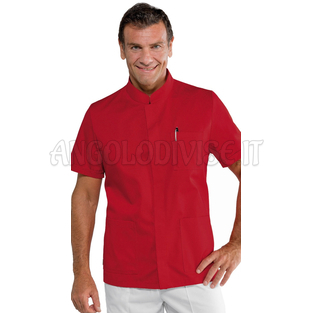 ISACCO CASACCA CORFU' M/M ROSSO 65% POLYESTER  35% COTTON