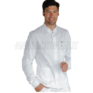 ISACCO CASACCA CORFU' POLSI IN MAGLIA BIANCO 65% POLYESTER  35% COTTON