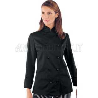 ISACCO GIACCA BLACK LADY 65% POLYESTER  35% COTTON