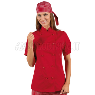ISACCO GIACCA RED LADY M/M ROSSO 65% POLYESTER  35% COTTON