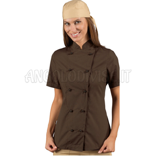 ISACCO GIACCA LADY EXTRALIGHT M/M CACAO 65% POLYESTER  35% COTTON