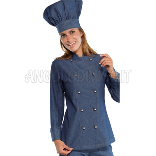 ISACCO GIACCA LADYCHEF JEANS 100 % COTTON