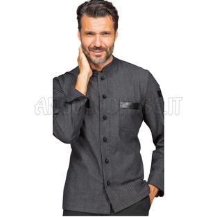ISACCO GIACCA KOEN STRETCH LIGHT BLACK JEANS 97% COTTON  3% SPANDEX