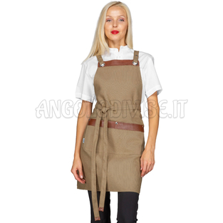 ISACCO GREMBIULE MILFORD ZAFFERANO CORDA 55% POLYESTER 45%COTTON