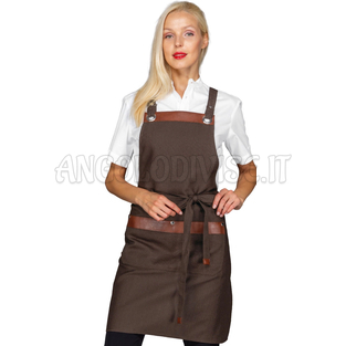 ISACCO GREMBIULE MILFORD ZAFFERANO VENGE 55% POLYESTER 45%COTTON