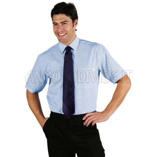 ISACCO CAMICIA UNISEX M/M R. AZZURRA 65% POLYESTER  35% COTTON