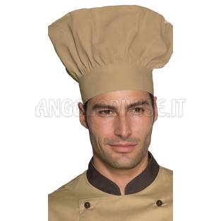 ISACCO CAPPELLO CUOCO BISCOTTO 65% POLYESTER  35% COTTON
