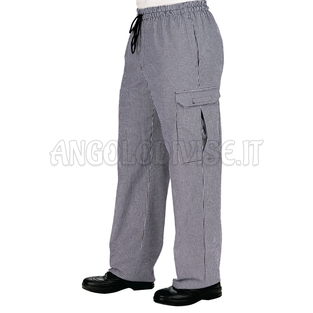 ISACCO PANTACHEF PIED DE POULE 100 % COTTON