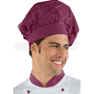 ISACCO CAPPELLO CUOCO VIENNA BORDEAUX 100 % COTTON