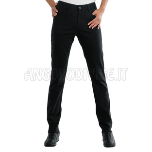 ISACCO PANTALONE MARGARITA NERO 97% COTTON  3% SPANDEX