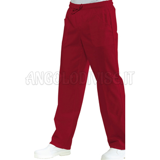 ISACCO PANTALONE C/ELASTICO VERMIGLIO 65% POLYESTER  35% COTTON