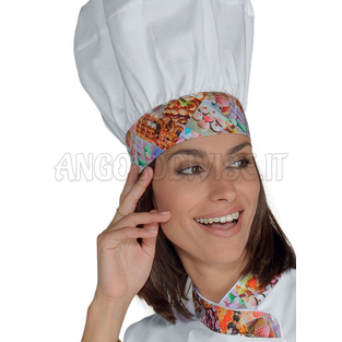 ISACCO CAPPELLO CUOCO BIANCO+DELICIOUS 100 % COTTON