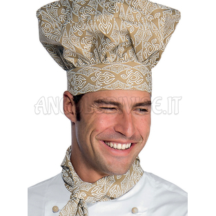 ISACCO CAPPELLO CUOCO MAORI 95 65% POLYESTER  35% COTTON