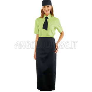 ISACCO GREMBIULE DOC CM100X90 NERO 65% POLYESTER  35% COTTON