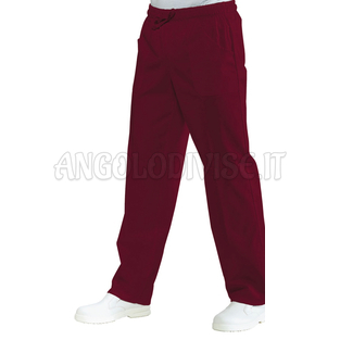 ISACCO PANTALACCIO BORDEAUX 65% POLYESTER  35% COTTON
