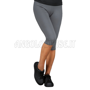 ISACCO SHORT LEGGINGS GRIGIO 97% COTTON  3% SPANDEX