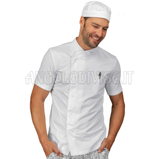 ISACCO GIACCA FRANKLIN M/M JERSEY BIANCO 65% POLYESTER  35% COTTON
