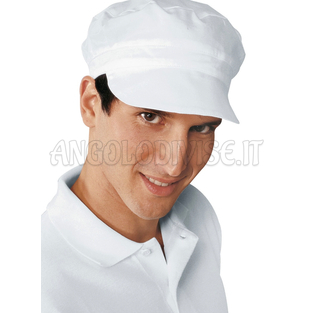 ISACCO CAPPELLO CHARLY SENZA RETE BIANCO 100 % COTTON