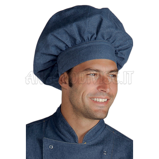 ISACCO CAPPELLO CUOCO JEANS 100 % COTTON