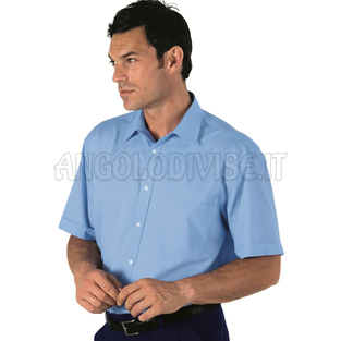 ISACCO CAMICIA UNISEX M/M AZZURRO 65% POLYESTER  35% COTTON