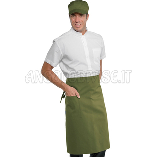 ISACCO GREMBIULE DAKAR CM 100X70 MILITARE 65% POLYESTER  35% COTTON