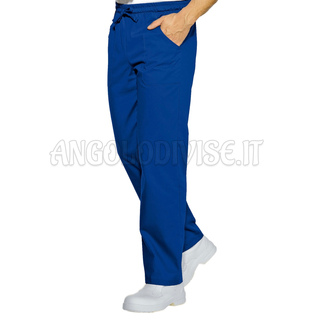 ISACCO PANTALACCIO BLU CINA 65% POLYESTER  35% COTTON