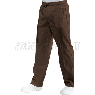 ISACCO PANTALONE C/ELASTICO CACAO 65% POLYESTER  35% COTTON