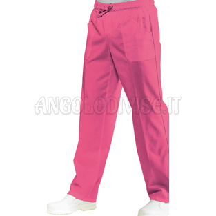 ISACCO PANTALONE C/ELASTICO FUXIA 65% POLYESTER  35% COTTON