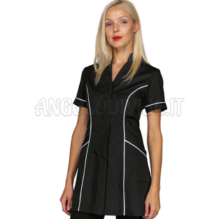 ISACCO CASACCA RIO NERO+BIANCO 65% POLYESTER  35% COTTON