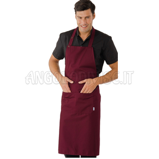 ISACCO GREMBIULE DAYTONA CM 95X95 BORDEAUX 65% POLYESTER  35% COTTON