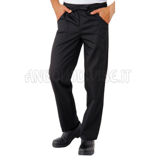 ISACCO PANTALACCIO SUPER STRETCH NERO 97% COTTON  3% SPANDEX