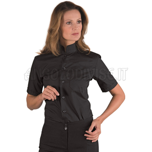 ISACCO CAMICIA UNISEX DUBLINO M/M NERO 65% POLYESTER  35% COTTON